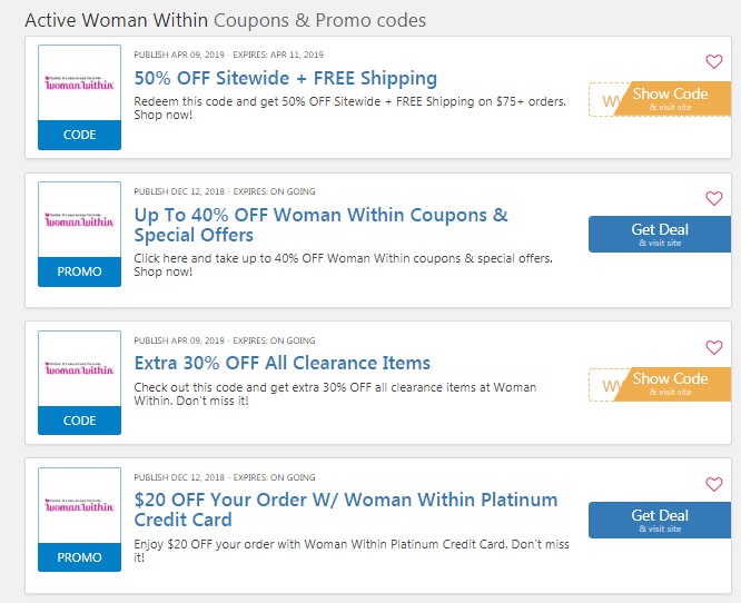 Woman Within Coupon Codes 50 OFF and Free Shipping 2024