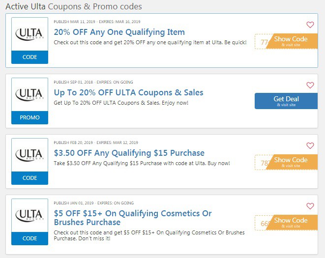 Ulta Coupon Code 20 OFF Entire Order: 20% OFF Coupon 2022