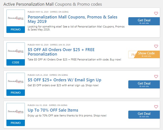 Personalization Mall Free Shipping Coupon No Minimum 20 OFF