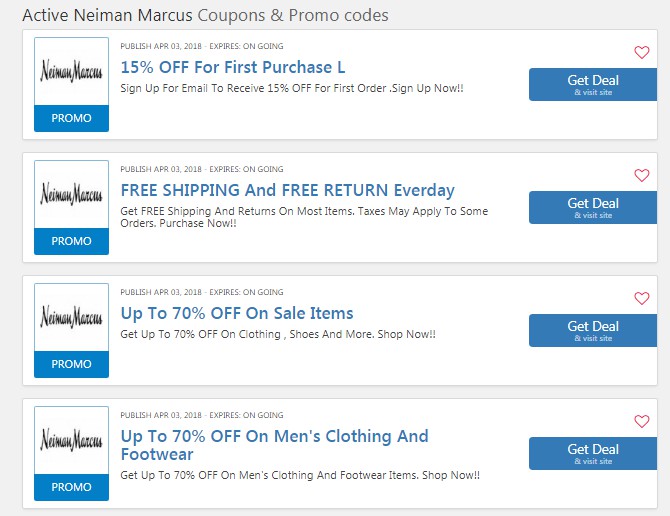 Neiman Marcus 15% OFF Coupon Code Email Sign Up Exclusions