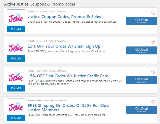 Justice $15 OFF $40 Coupon Code 2022: $25 OFF $75 Coupon