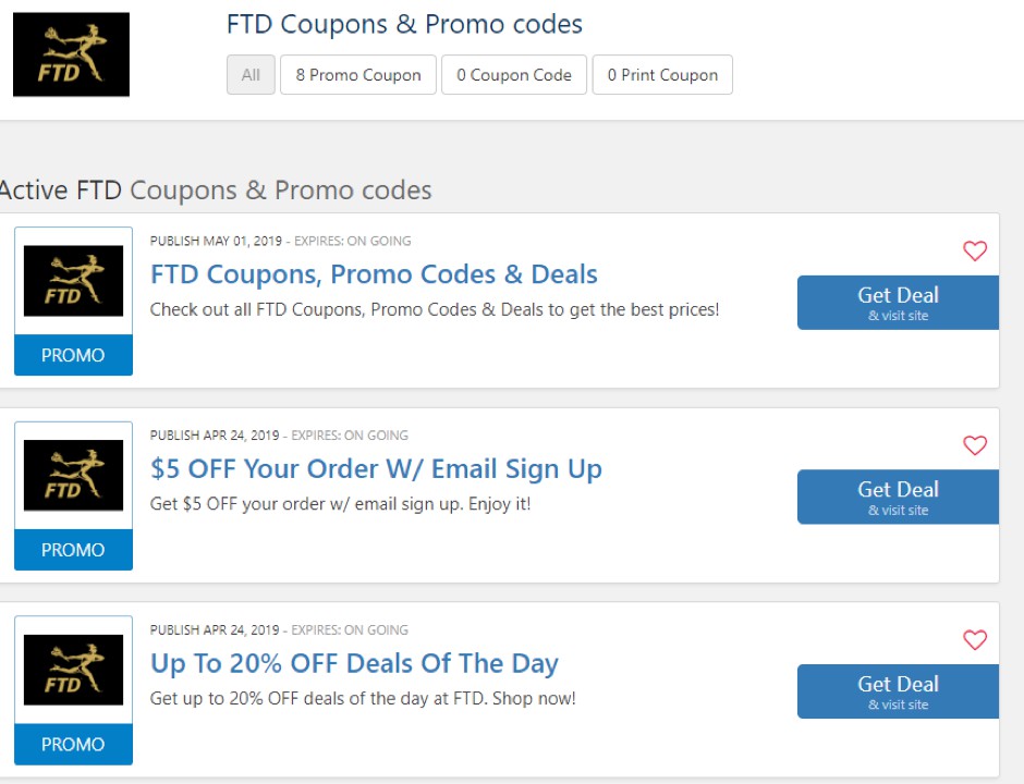 20 OFF FTD Discount Code, Promo Codes January 2024