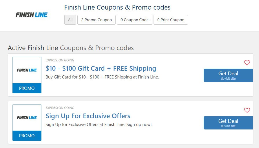 free shipping coupons for finish line