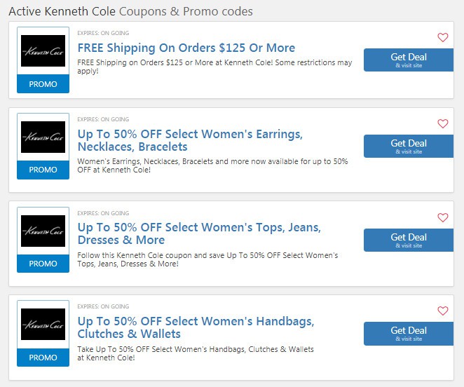 Save 15% with Kenneth Cole coupon code 2022