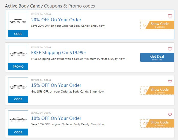 50% OFF: Body Candy promo code 2022