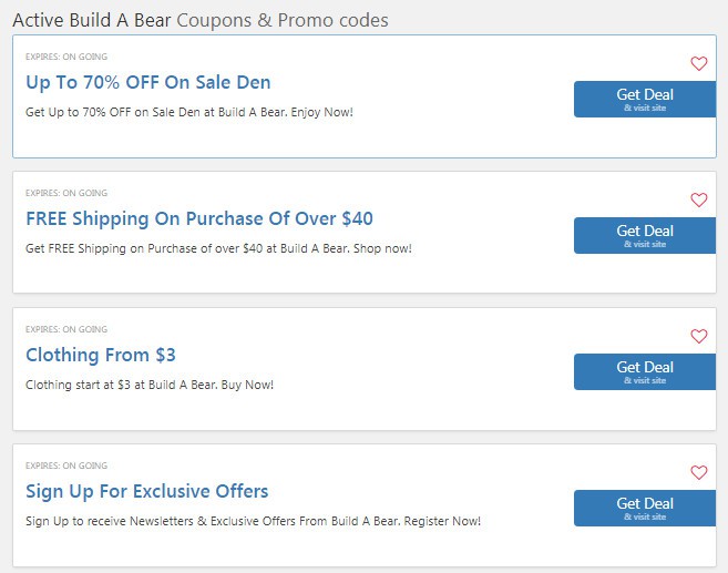 Build A Bear Coupon $15 OFF 2022: 25% OFF Promo Code
