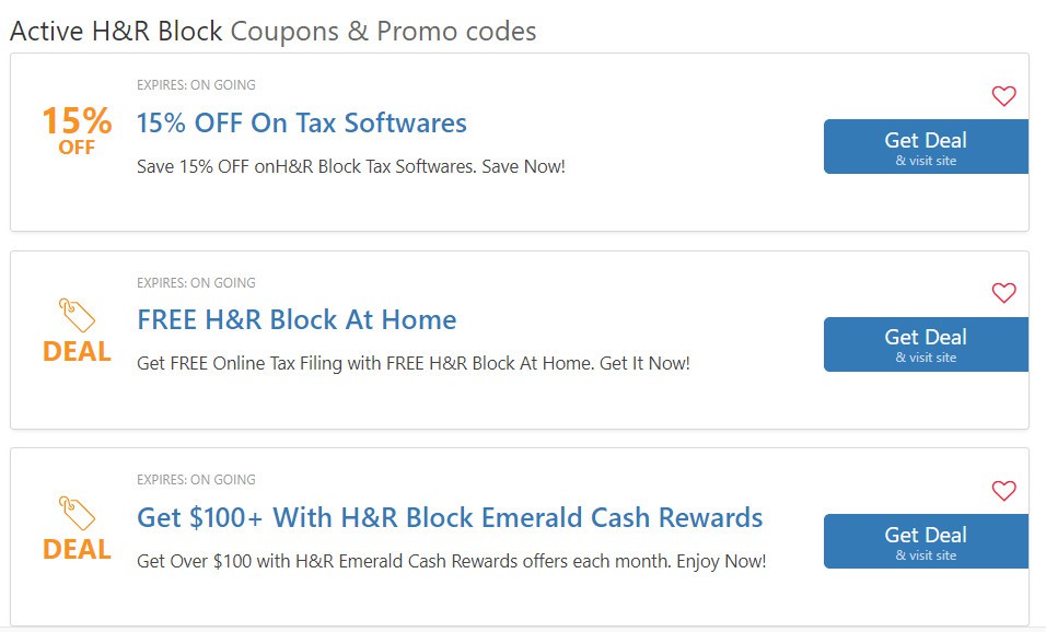 $25 H&R Block Coupon Code For Returning Customers In Office