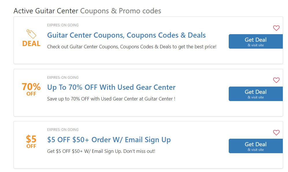 20 Guitar Center Coupon Single Item+ Free Shipping 2024