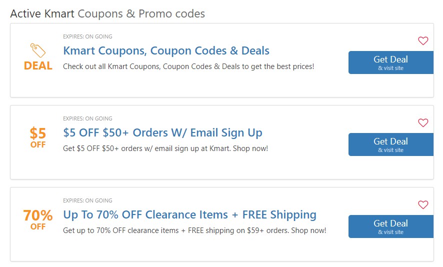 Kmart Promo Code 20% OFF Entire Purchase: $10 OFF $20 Codes