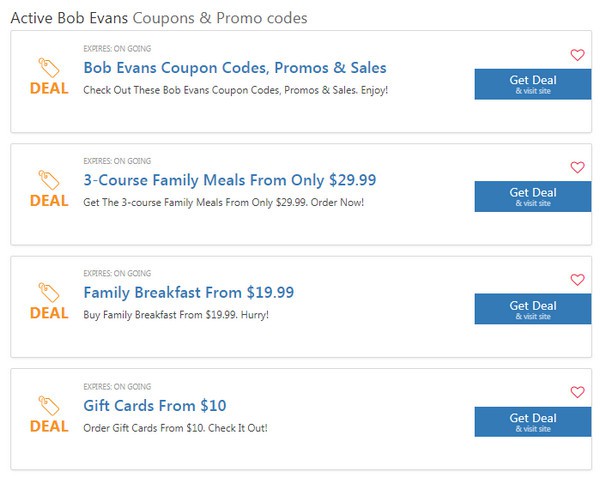 Bob Evans Coupons $3 OFF $10 2022: 20% OFF Coupon