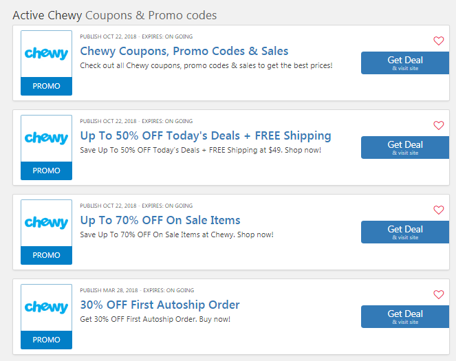 chewy dog food coupons