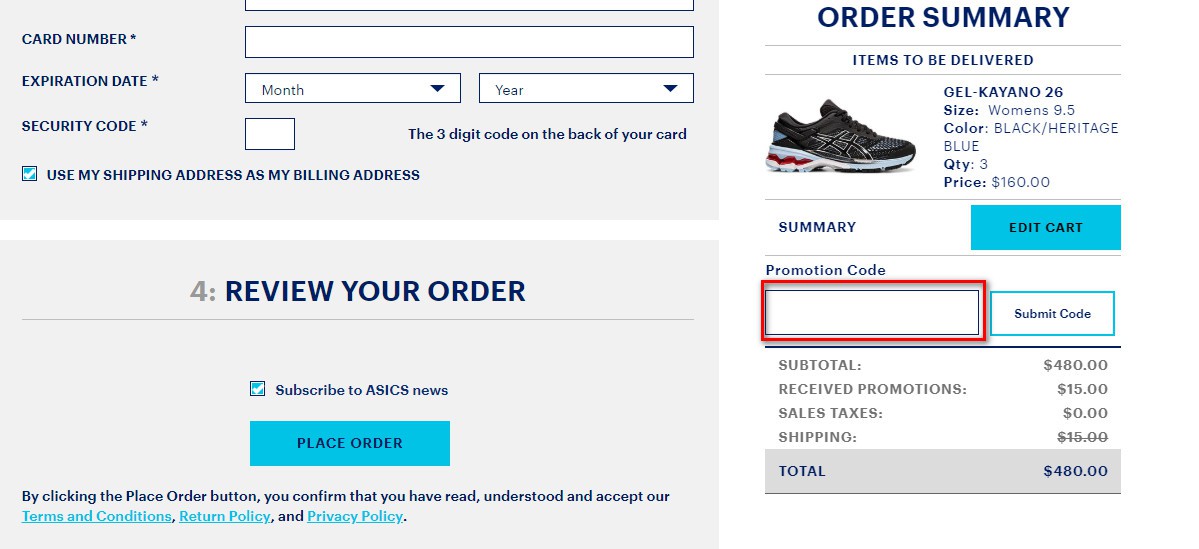 asics promotion code march 2019 online