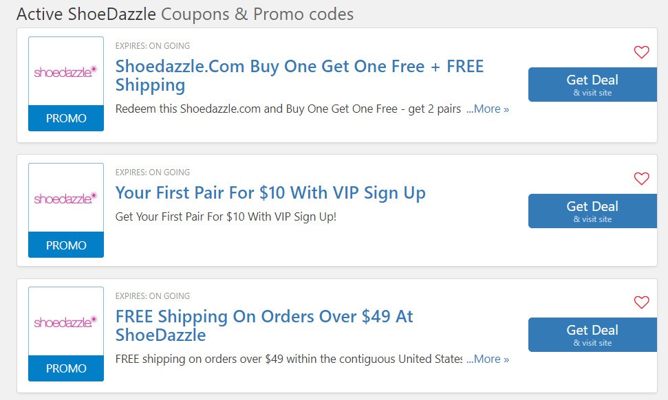 Take Shoedazzle promo codes 25% OFF in 