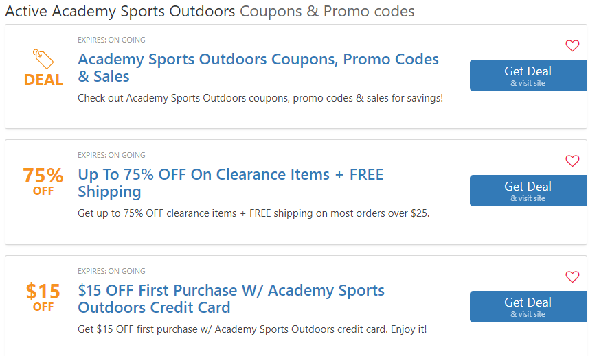 Academy Sports Coupons $10 OFF $25 2020 