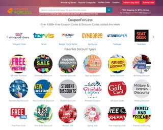 Couponforless Kicks OFF Father's Day & Memorial Day With The Newest Coupons